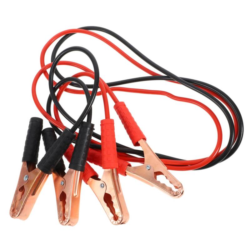 Amosfun 1 Paar Batteriekabel Mit Feuerkabel Führen Booster Kfz -kabel Auto Kabel Draht Leistung Starthilfe Überbrückungskabel Für Autobatterien Werkzeug Black Kupfer von Amosfun