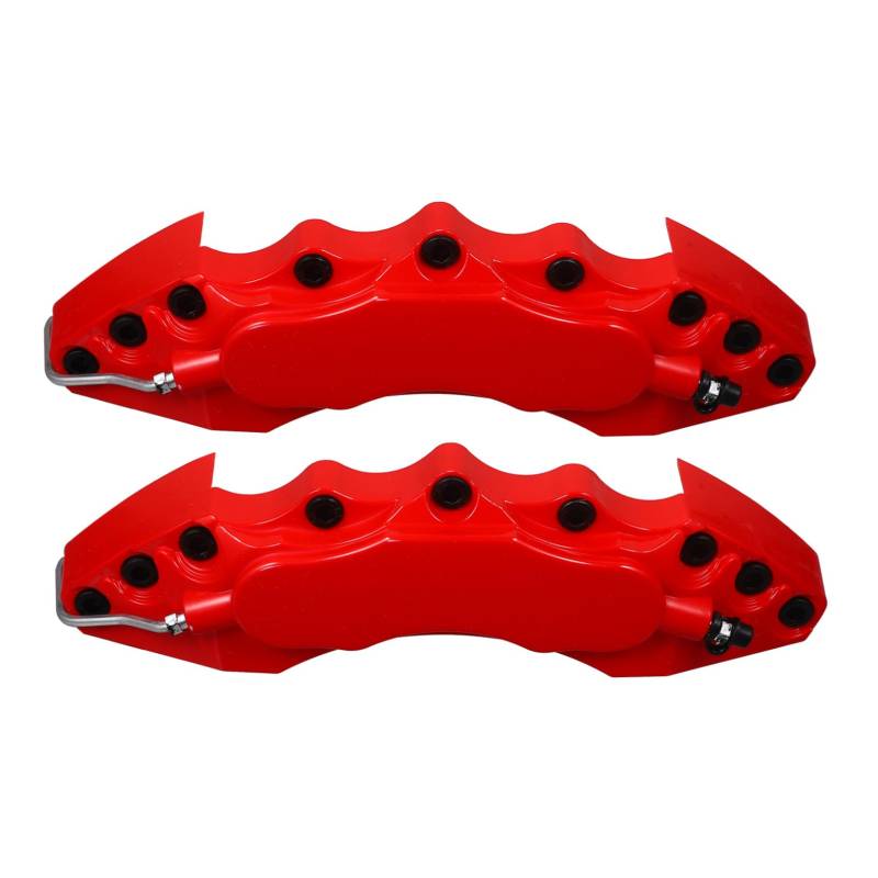 Amosfun 1 Paar Bremssattelabdeckung DIY Autoscheibe Autozubehör Bremssattel Ästhetische Abdeckung Bremssattelabdeckungen Bremssattelschutz Radsattelabdeckung Rot Hochtemperatur Abs von Amosfun