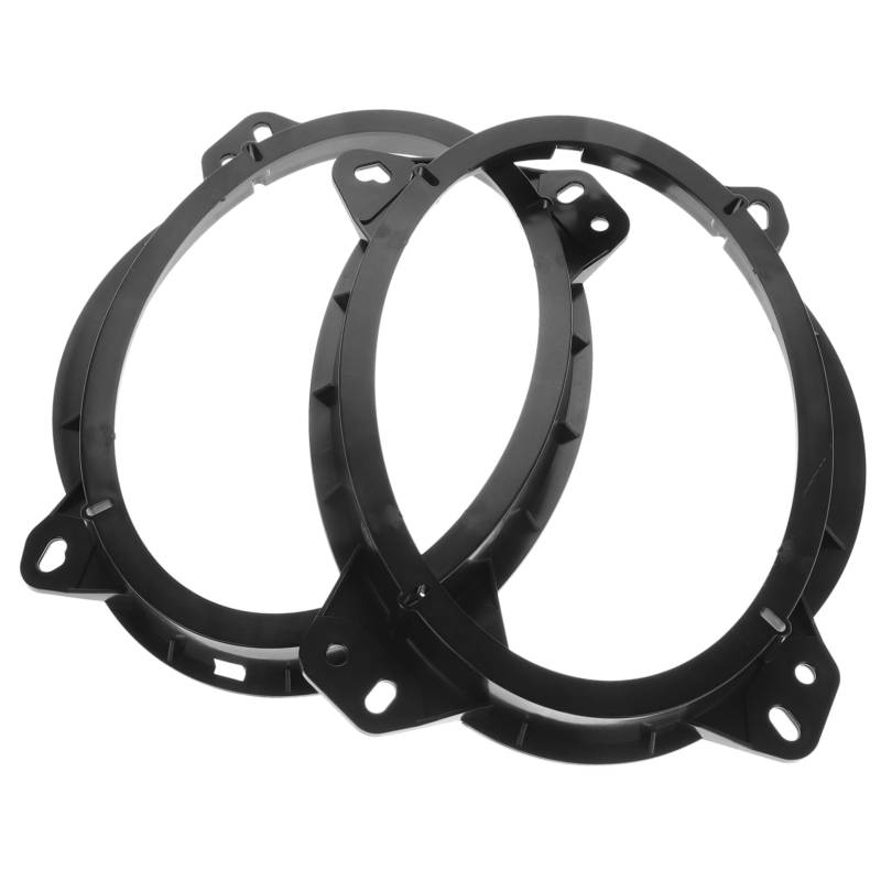Amosfun 1 Paar Lautsprecherhalterung Kfz -Abstandhalter Distanzring für den Lautsprecheradapter Spacer montiert fit kabelanschlüsse für autolautsprecher Plastik Black von Amosfun