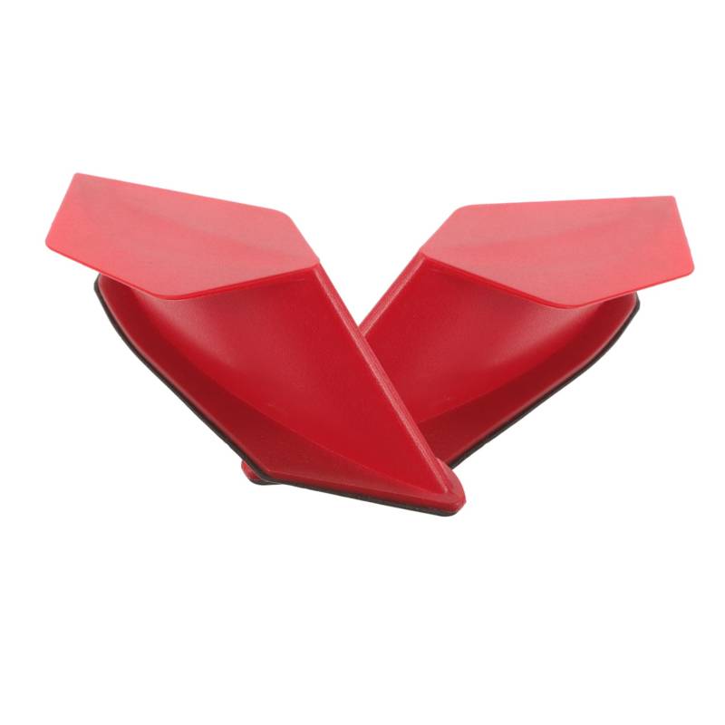 Amosfun 1 Paar Motorrad Winglet Motorrad Seitenverkleidung Winglets Styling Winglet Rot Abs Motorrad Verkleidung Winglets von Amosfun