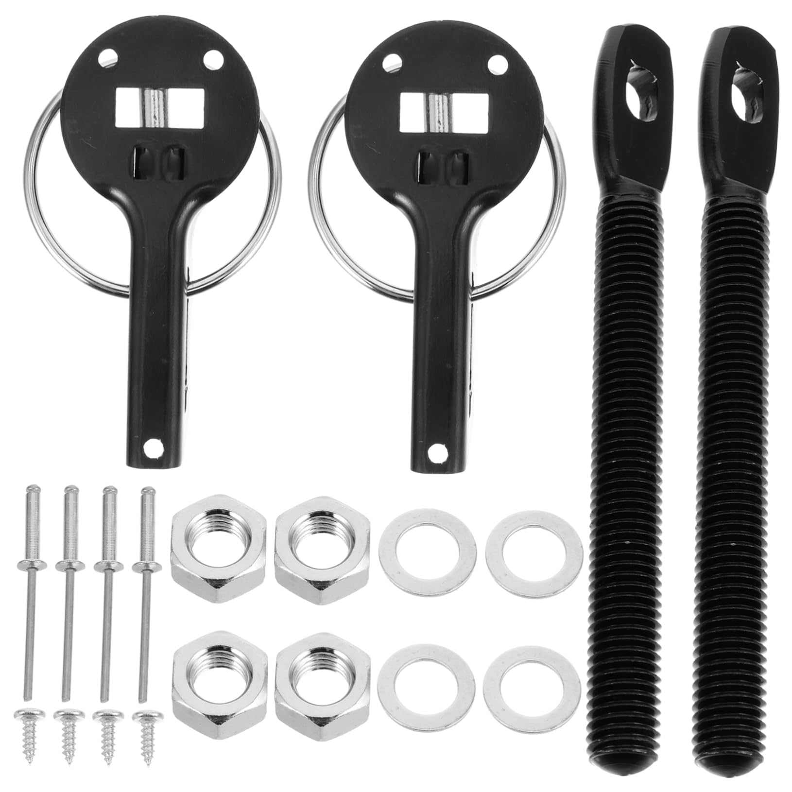 Amosfun 1 Satz Cover-Lock-Zubehör Abdeckung Haubenstift Motorhaubenverriegelung Außen Automobil Auto Motorhaubenhaube Schloss Haubenbefestigungsmechanismus Aluminiumlegierung Schwarz Amosfun 1 Satz Cover-Lock-Zubehör Abdeckung Haubenstift Motorhaubenverriegelung Außen Automobil Auto Motorhaubenhaube Schloss Haubenbefestigungsmechanismus Aluminiumlegierung Schwarz von Amosfun