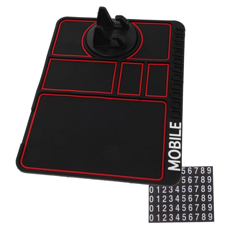 Amosfun 1 Set Auto Antirutschmatte Zusammen Mit Antirutschmatte Für Das Armaturenbrett Im Auto Auto Tablet Halter Armaturenbrett rutschfeste Telefonunterlage Für Das Armaturenbrett von Amosfun