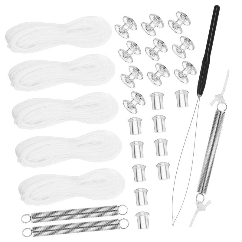 Amosfun 1 Set Wabenvorhangzubehör Jalousien Mit Zugschnur Schattenersatz Innenfixierung Plisseeblocker &Amp; Teile Wabenlamellen Wohnmobil Rollo Reparaturset Weißer Kunststoff von Amosfun
