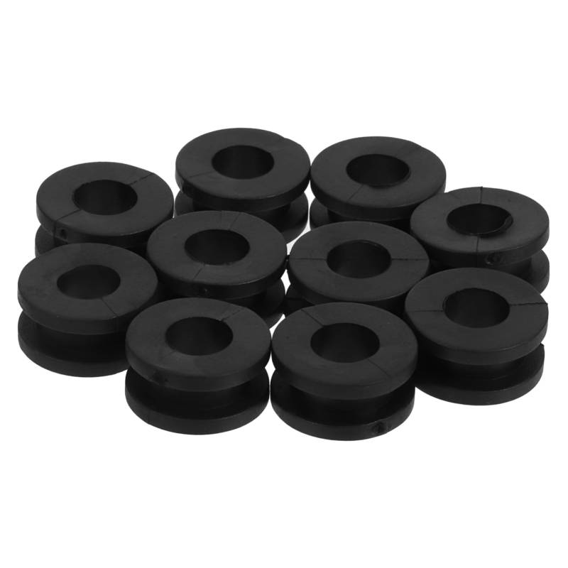 Amosfun 10 Stück Gummidichtung Zubehör Motorrad Ersatz -Jagd Gummi -Jagd Black von Amosfun