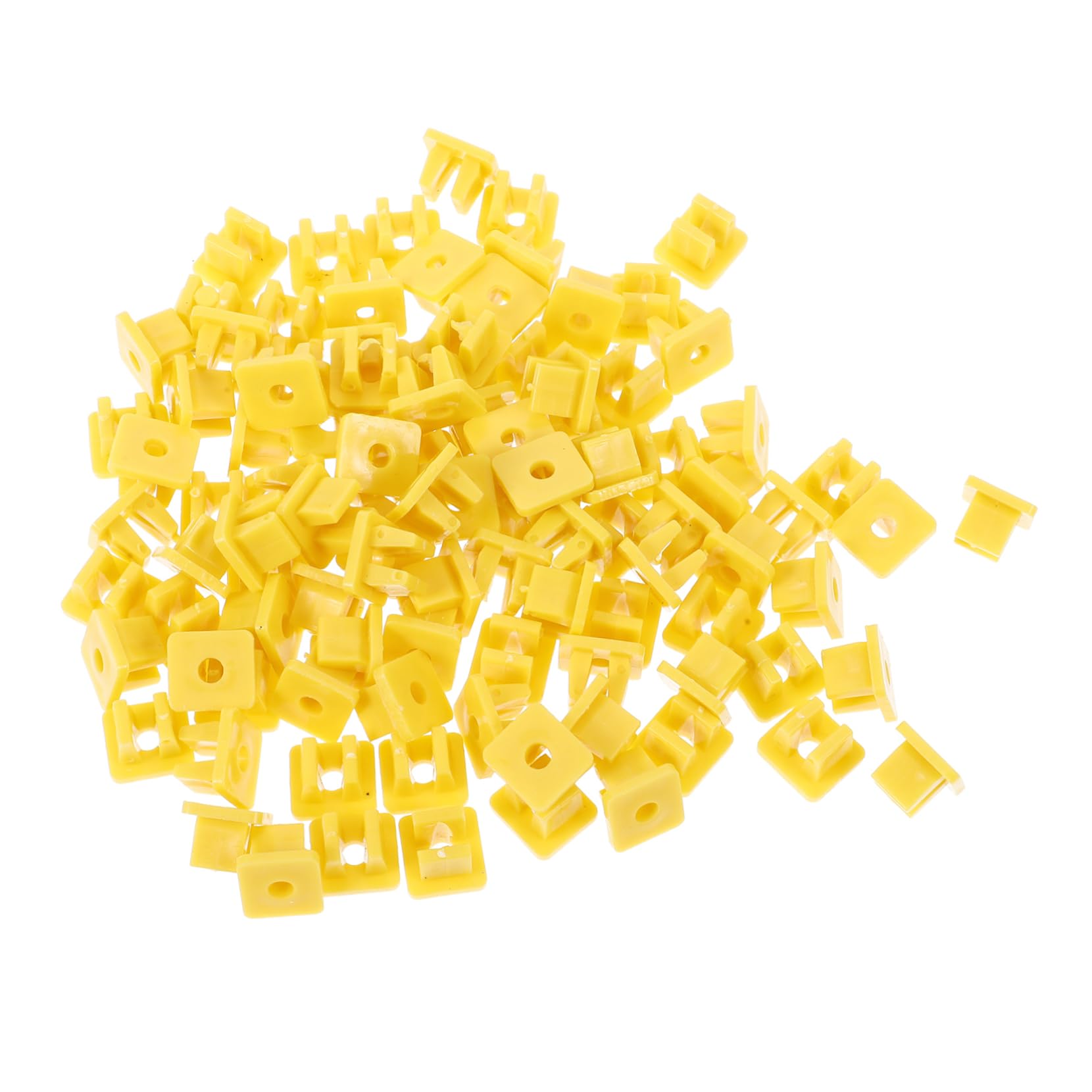 Amosfun 100 Stück Autoschutz -Schraubkarte Clips Innere Auto Teil Nummernschildmutter Quadratlochhalter Stoßstangenmutter Auto versorgung Plastik Yellow Amosfun 100 Stück Autoschutz -Schraubkarte Clips Innere Auto Teil Nummernschildmutter Quadratlochhalter Stoßstangenmutter Auto versorgung Plastik Yellow von Amosfun