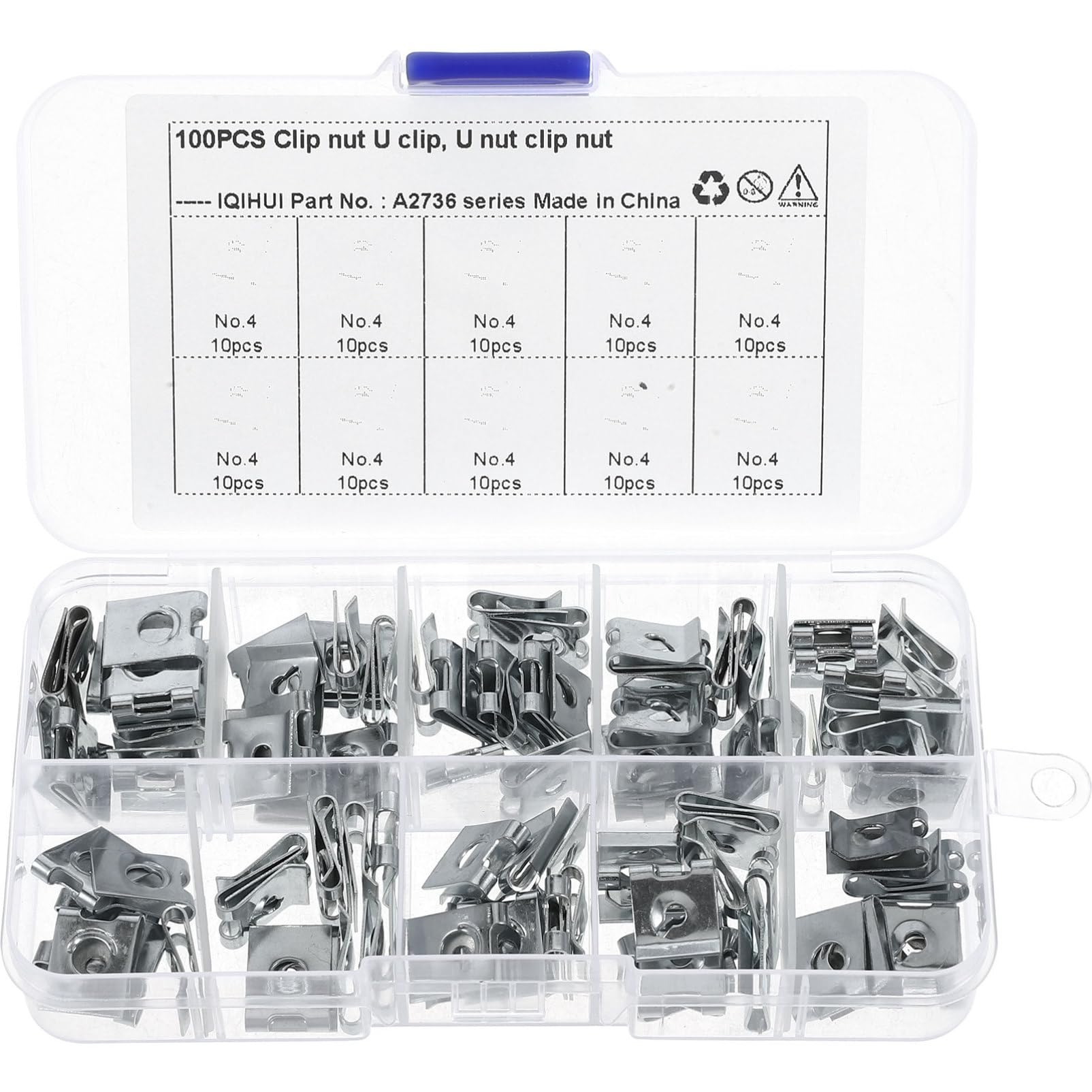Amosfun 100 Stück Nussclip Innere Kfz-Mutter du klipst Kfz-Klemmmutter Auto Reparaturmuttern aus Metall Panel-Clips Clip-Muttern Kfz -Teile Zink und Zinklegierungen Silver Amosfun 100 Stück Nussclip Innere Kfz-Mutter du klipst Kfz-Klemmmutter Auto Reparaturmuttern aus Metall Panel-Clips Clip-Muttern Kfz -Teile Zink und Zinklegierungen Silver von Amosfun