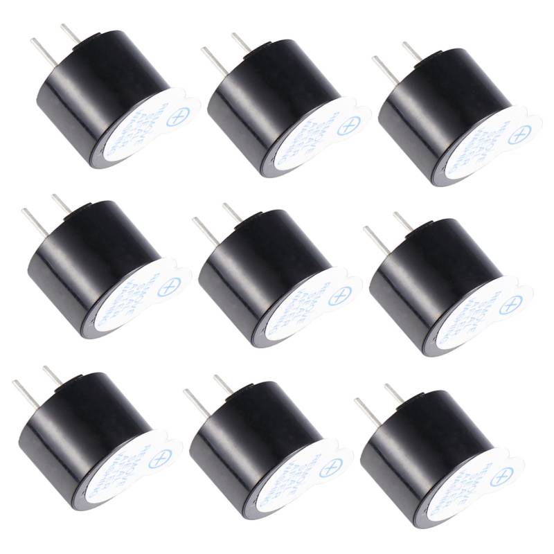 Amosfun 12 Stück Summer elektromagnetisch piept Computer Ersatz diy elektronik würfelunterlage vuelight stoffkamm druckerr lichtwärts eitimer telefonieren Kunststoffverpackungen Black von Amosfun