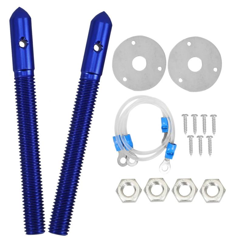 Amosfun 1Satz Auto Motorhaube Stift Clip Kit Verriegelungsclip Stoßstangenhaube Sicherung Schnell Installierbare Haubensicherung Für Autos von Amosfun
