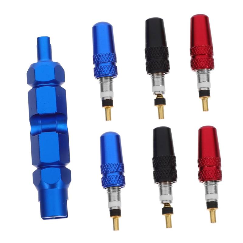 Amosfun 1Satz Portable Bicycle Valve Core Remover Tool Kit For Tire Maintenance Includes Valve Cores And Removal Tool Compact And Durable Design von Amosfun