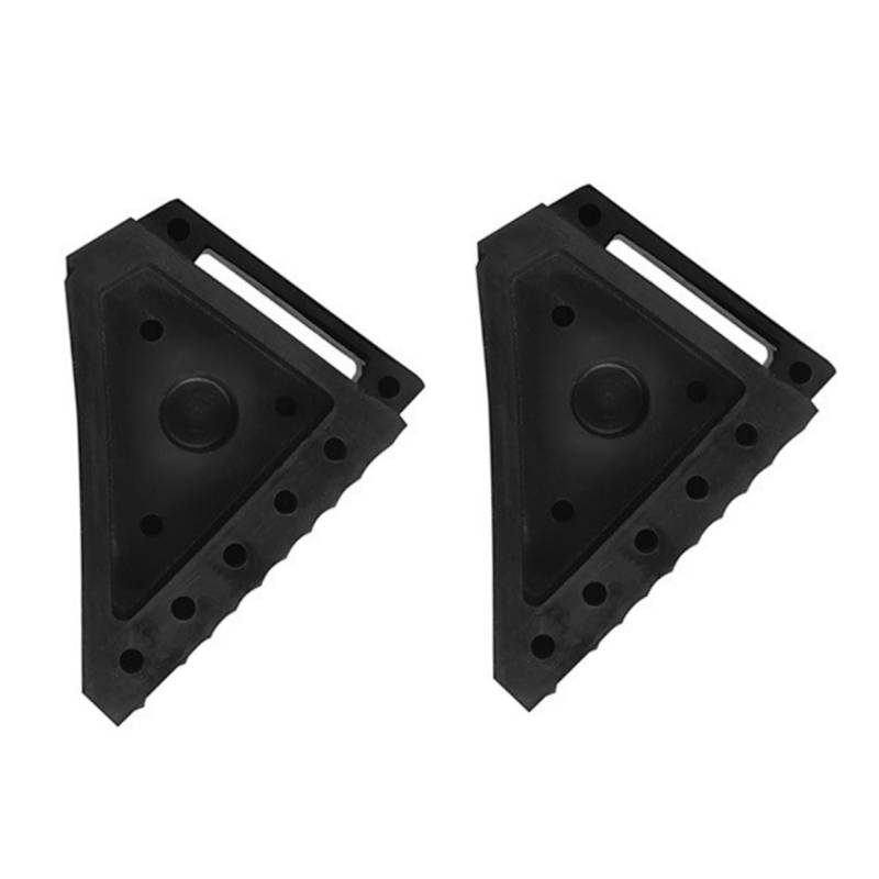 Amosfun 1Stück Reifenstopper Tragbarer Keil für Pkw und LKW Robuste Gummiunterlage mit Sicherer Halt für Schwere Lasten und Transport von Amosfun