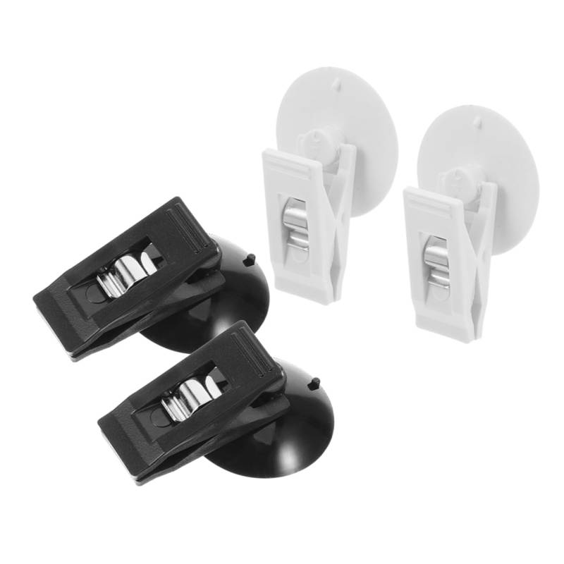 Amosfun 2 Paar Auto Tickethalter Tickets Multifunktional Mit Saugnapf Transparente Clips Halter Für Windschutzscheibe Kartenhalter Namensgläser Mehrere Auto Windschutzscheiben von Amosfun