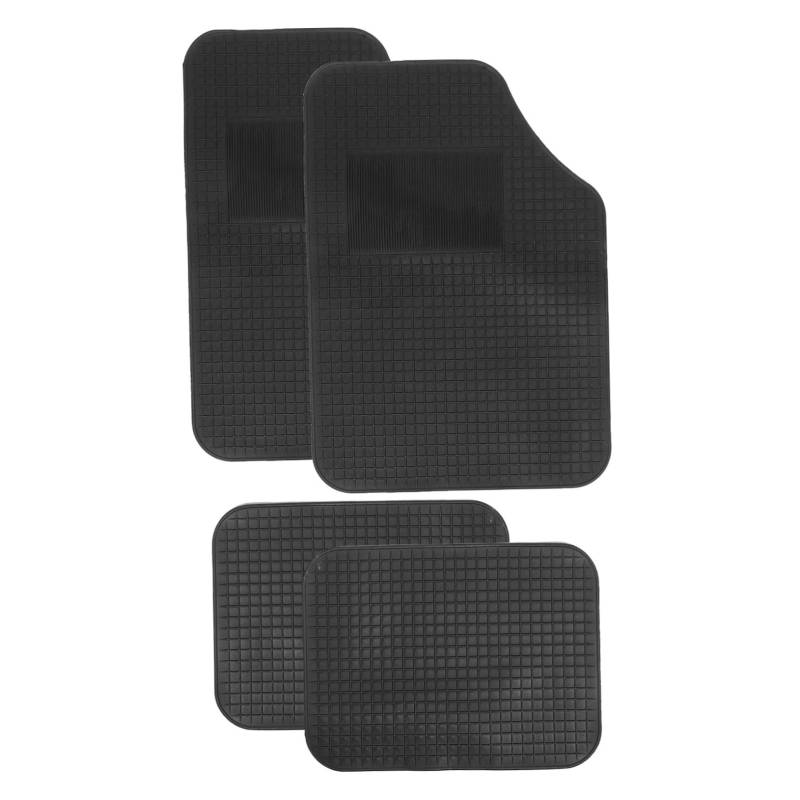 Amosfun 2 Sätze Auto bodenmatte Auto-Fußmatten Automatten Automobil Fußmatten für Auto Auto-Bodenschutzmatten Kfz-Fußmatten Sitzbodenmatte Auto Bodenschutzmatte PVC Black von Amosfun