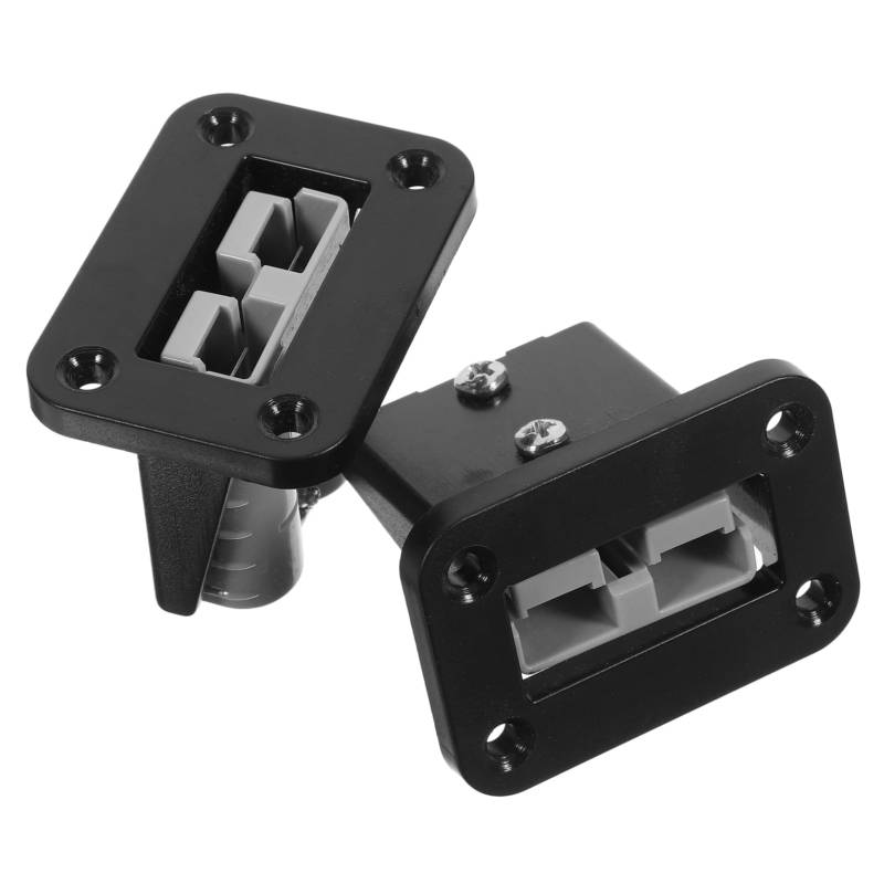 Amosfun 2 Stück Auto-Anschlussstecker Leistung Anschlüsse autobatterie batterien Batterie schnell abklemmen Batterie-Schnellanschluss Shell-PC-Kunststoff Black von Amosfun