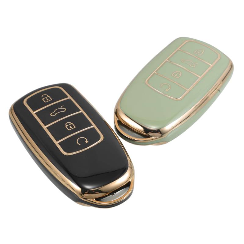 Amosfun 2 Stück Autoschlüsselgehäuse Schlüsselanhänger Autoschlüssel Fernbedienungsgehäuse Schlüsselanhänger Abdeckung Ersatzschlüsselgehäuse Keyless Entry Gehäuse Funkschlüsselgehäuse von Amosfun
