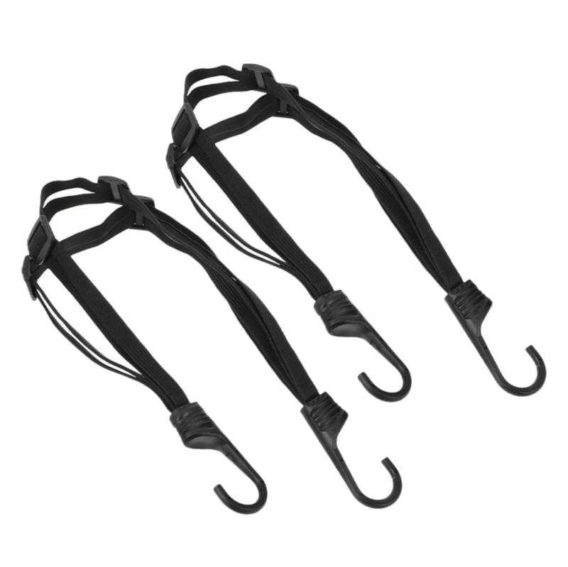 Amosfun 2 Stück Gurt Elastische Kordel Motorradhelmgurt Helmhalter Am Motorrad Auto Gepäckseil Motorrad Gepäckträgergurte Motorradseil Motorrad Gepäckgurt Gummi Schwarz von Amosfun