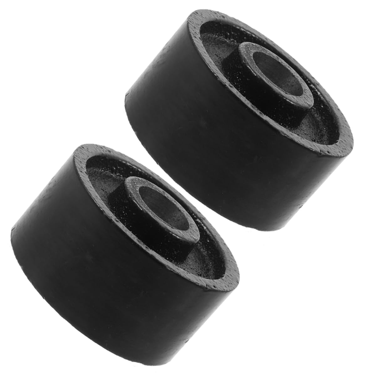 Amosfun 2 Stück Jack-Zubehör Lenkrad Boden Universal- Radwechsel montieren austauschbare Räder Ersatzrad für den Anhängerheber Ersatzrad für Wagenheber Stahl Black von Amosfun