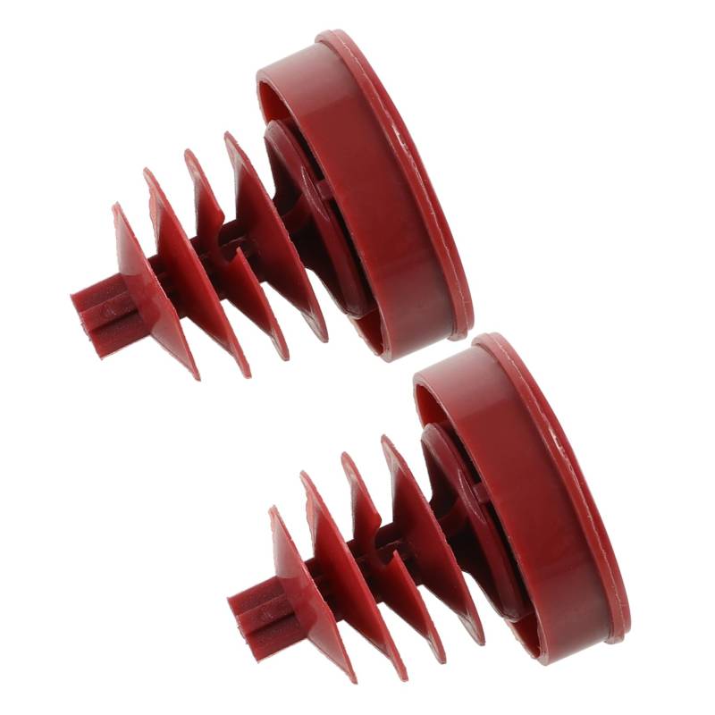 Amosfun 2 Stück Öltopfdeckel Leistung Lenkung Kappe Fluid Deckel des Flüssigkeitsbehälters Behälterdeckel Autozubehör außen Verschlussstopfen des Lenkpumpenbehälters Tankdeckel Plastik rot von Amosfun
