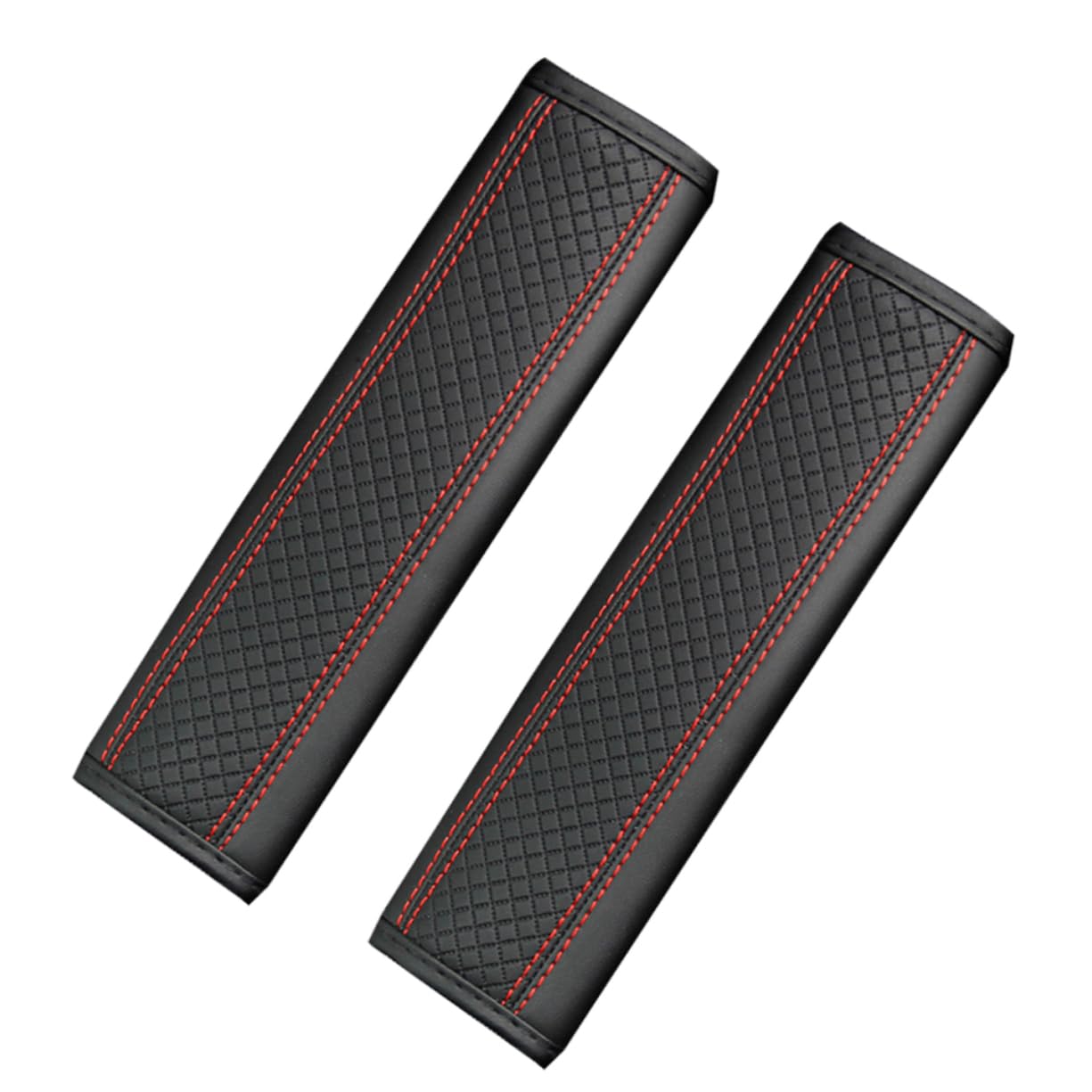 Amosfun 2 Stück -Schulterabdeckung Gurtbandabdeckung Schulterabdeckungen Gurtpolster für Autositze bewachen Booster für Pads gürtel Kissen Schutz Autozubehör Unterlage Leder von Amosfun