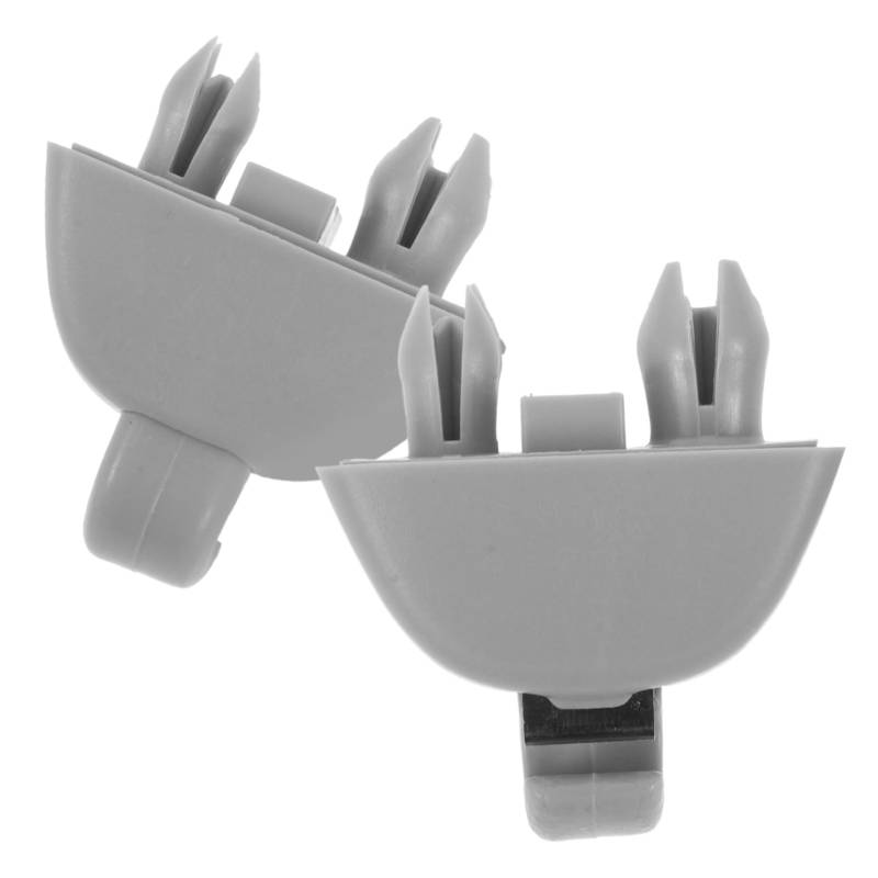 Amosfun 2 Stück Sonnenblendenhaken Schattenzubehör Universal Clip Innenraumschutz Autohalterung Visierhalterung Verlängerung Für Autofahren Graue Visierhalter Auto von Amosfun