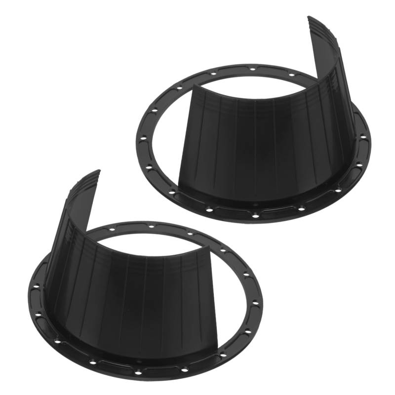 Amosfun 2 Stück Wasserdichte Lautsprecherabdeckung Audio- Dichtung für Audiolautsprecher Autosprecher Adapterring für Autolautsprecher Lautsprecheradapter Plastik Black von Amosfun