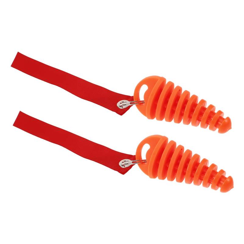 Amosfun 2 Stücke Auspuffrohr Zyklus Stopper Auspuff Entlüftungs Auspuff Auspuff Gummi Orange von Amosfun
