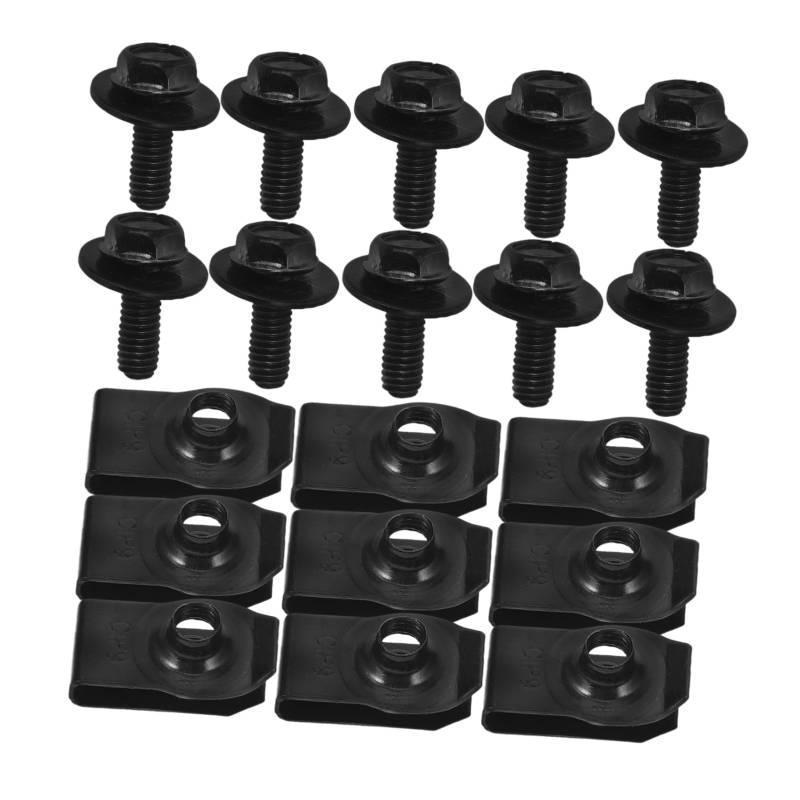 Amosfun 20 Stück Spire U Clips Für Autos Clips U Typ Muttern Mutternbefestigungen Befestigungselemente Hardware Clip Muttern Mutternclips Hardware Muttern U Förmige Mutter U Clip von Amosfun