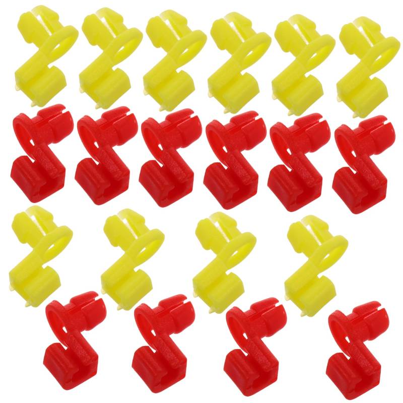 Amosfun 20 Stück Türschloss sperren Ersatz LKW klein Austausch des Heckklappengriffstangenclips Autoclips Autoteile Clips für Heckklappengriffe Heckklappenteile Plastik von Amosfun