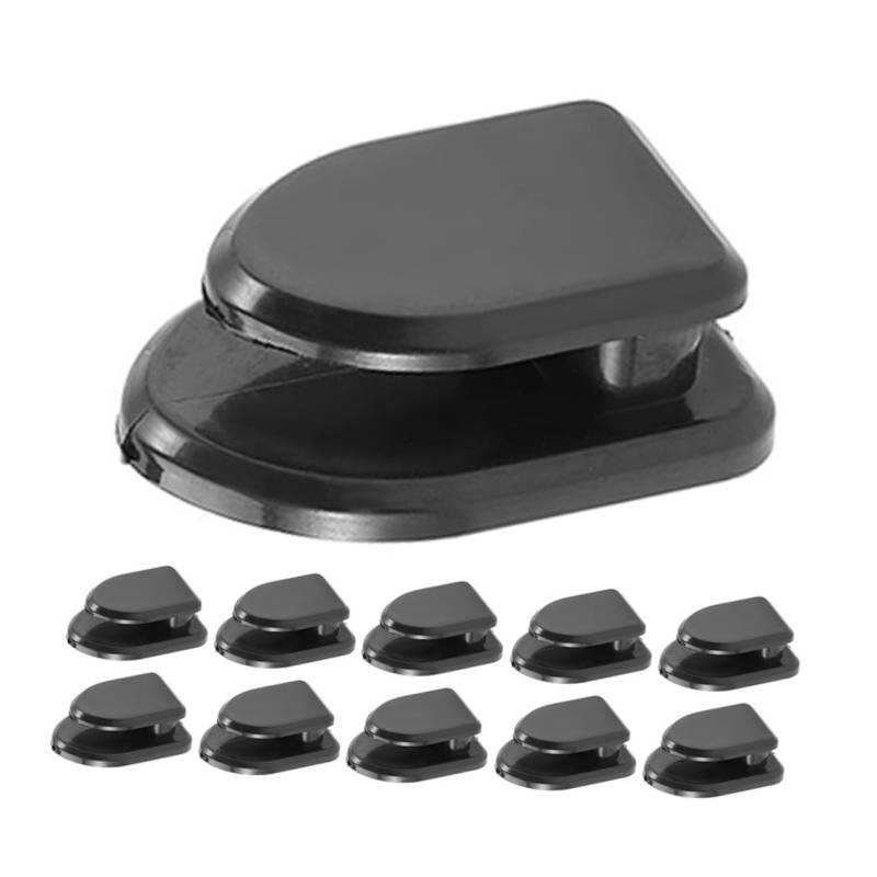 Amosfun 35 Stück Autohaken Für Innere Montieren Mini Hinter Klebstoff Schlüssel Stamm Automatische Haken Klebehaken Klebrig Rücksitz Multifunktional Fahrzeughaken Abs Black von Amosfun