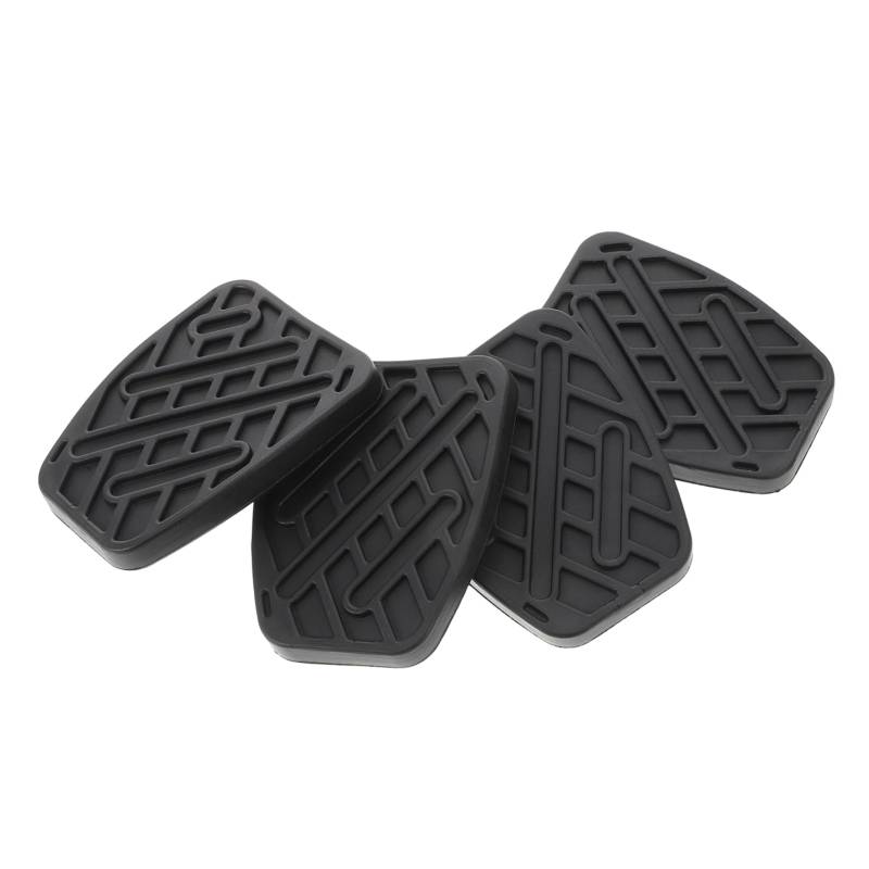 Amosfun 4 Stück Kupplungspedal Pads Auto Pedale Pedalauflage Bremspedalabdeckung Kupplungs -pedalpolster Unterlage Ersatz Zubehör-kupplungsdeckel Gummi Black von Amosfun