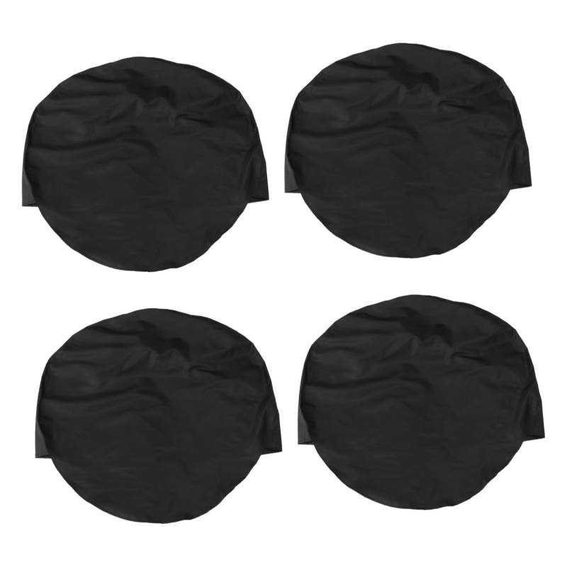 Amosfun 4 Stück Staubschutzhaube Reifenabdeckungen Für Lastkraftwagen Rad Auto Reifentasche LKW Reifenabdeckungen Für Anhänger Black von Amosfun