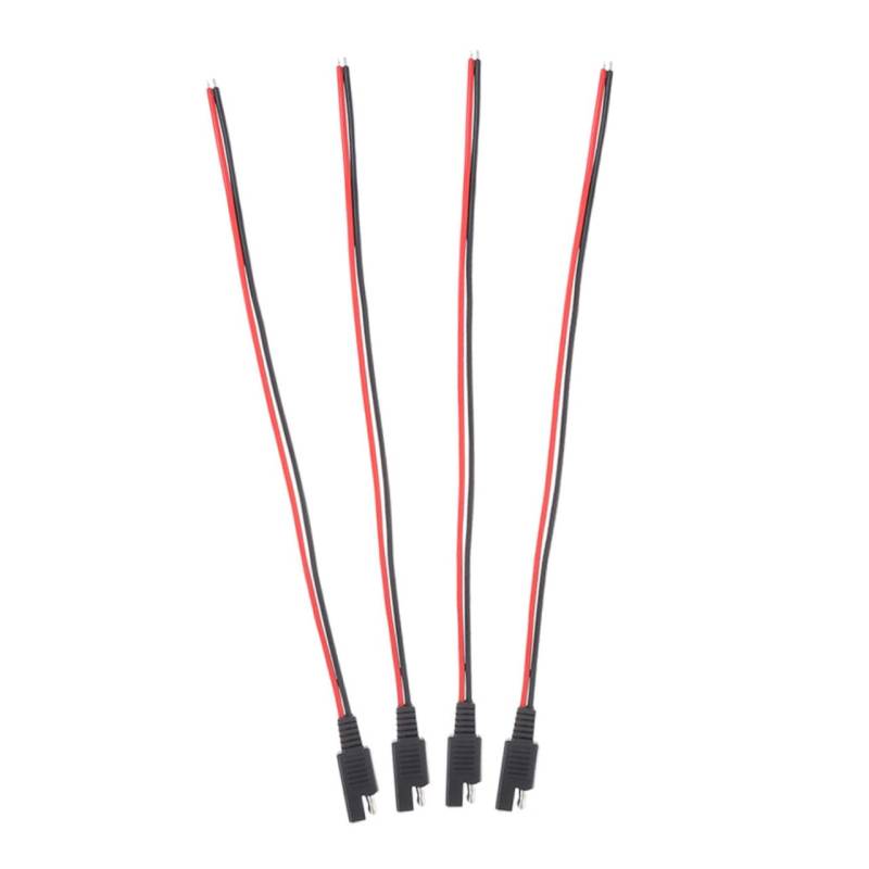Amosfun 4 Stücke Crimp Terminal Draht Auto Terminals Verbinden Verlängerung Ersatz Abschleppen Harness Batterie Solar Schnell SAE Adapter SAE Kabel Legierung von Amosfun