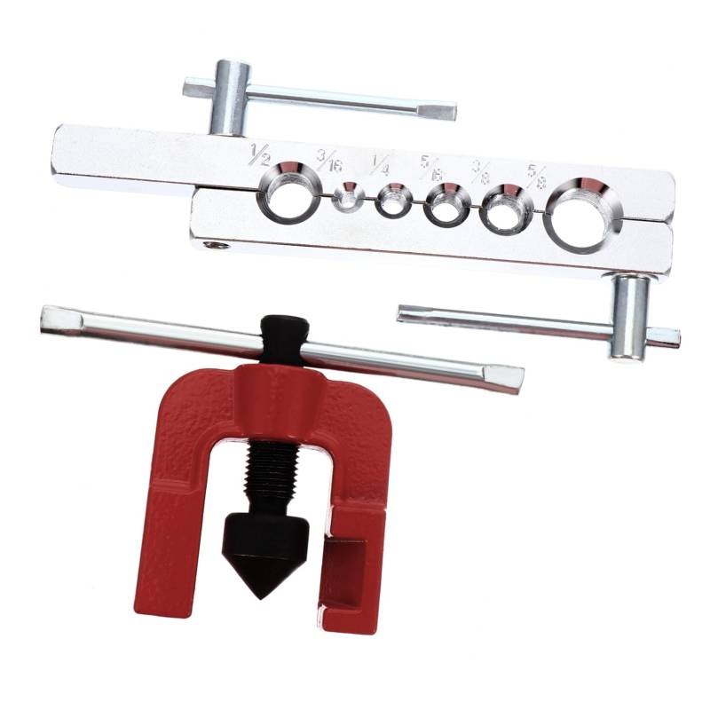 Amosfun 45Grad Heavy Duty Exzentrischer Flaring Tool für Hochleistungswerkzeug zur Rohrverbindung für Kühlgeräte Bremsleitungen und Mehr Strapazierfähiges Design Langlebig von Amosfun