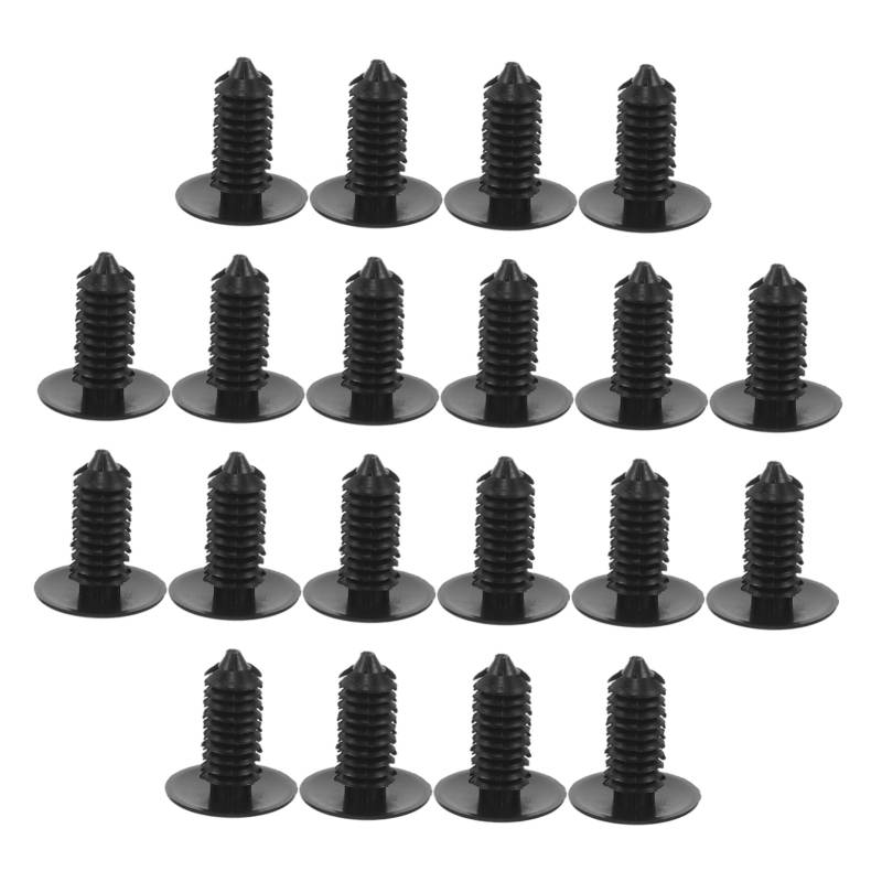 Amosfun 50 Stück Kunststoff-Schnalle für Autos Nietenschnalle aus Kunststoff Plastikschnallen Clips Kunststoffnieten Plastikauto -Clips Autoplattenclips Black von Amosfun