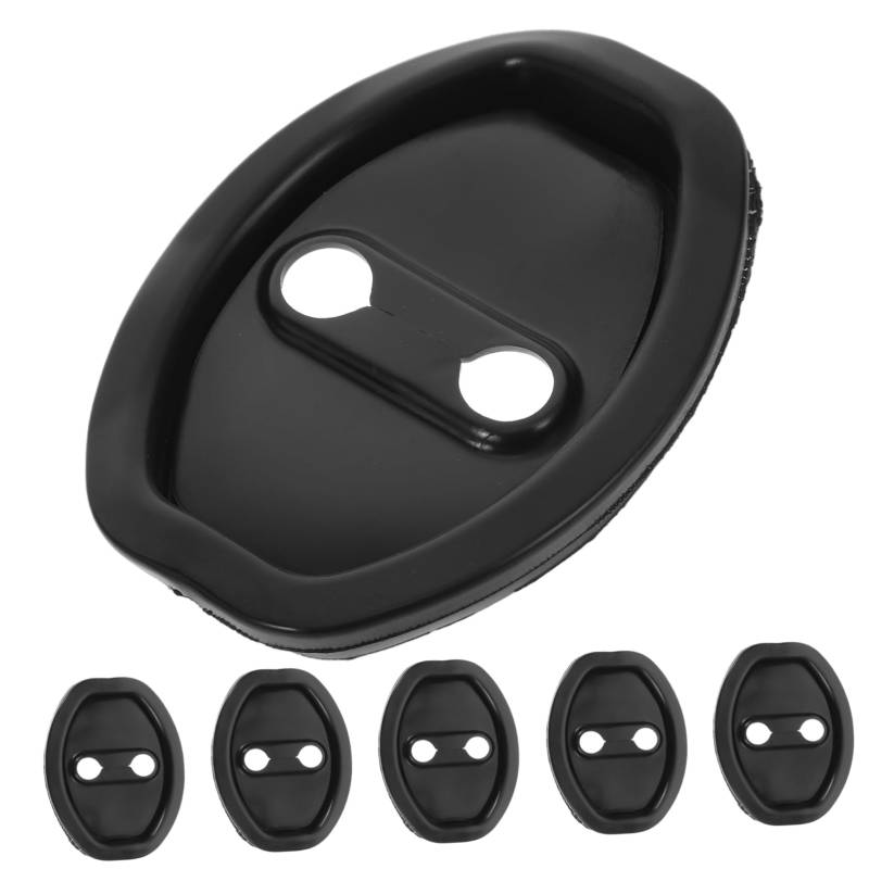 Amosfun 6 Stück Autotürabdeckung Für Verriegeln Form Pads Automobil Schutz Absorber Kratzen Verriegelung Beschützer Unterlage Innere Sperre Fahrzeug Weiß Black Kieselgel von Amosfun
