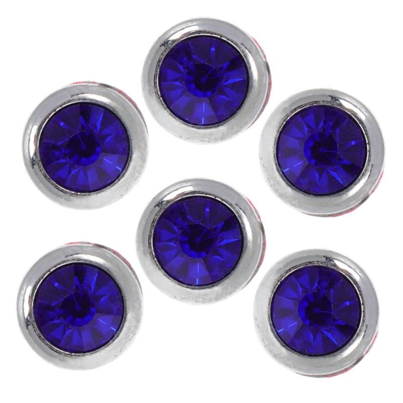 Amosfun 6 Stücke Auto Dekoration Bohrer Auto Zubehör Auto Dekorationen Auto Bling Blau Abs von Amosfun