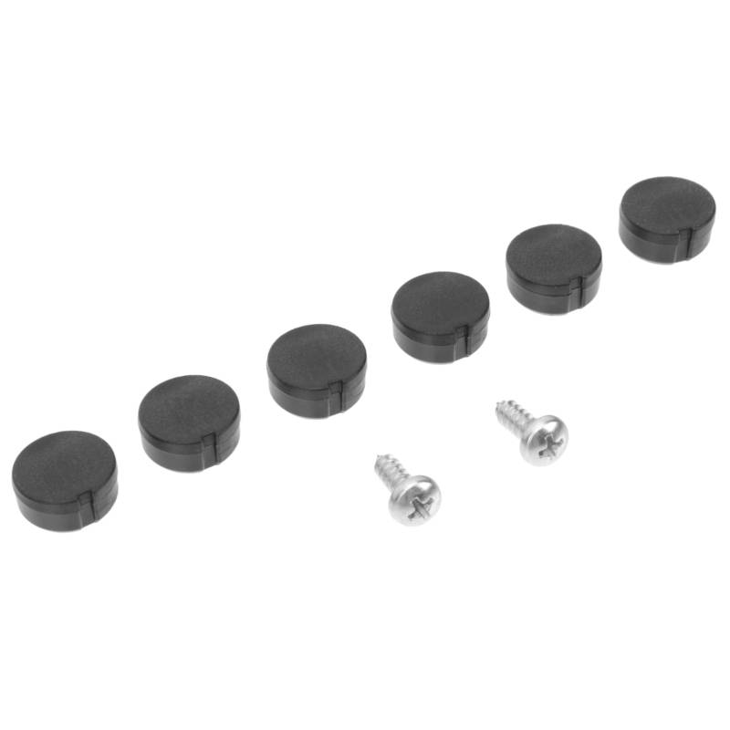 Amosfun 6Stücke Schwellenwertstaubkappen Ersatzabdeckungen für Autoschwellen aus Hochwertigem Material Installieren Langlebig und Robust zum Schutz von Amosfun