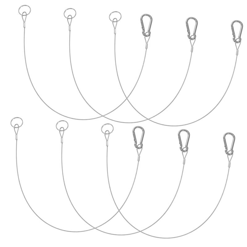 Amosfun 6Stücke Sicherheitsbindungsdraht Teiliges Wetterfestes Tether Kabel Für Hardware Langlebig Outdoor Anwendungen von Amosfun