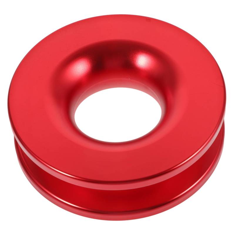 Amosfun Abschleppzubehör Seilwinde LKW Ring Bergungsrolle Weicher Schäkel Schnapp Abschleppprodukte Auto Außenzubehör Aluminiumlegierung Rot von Amosfun