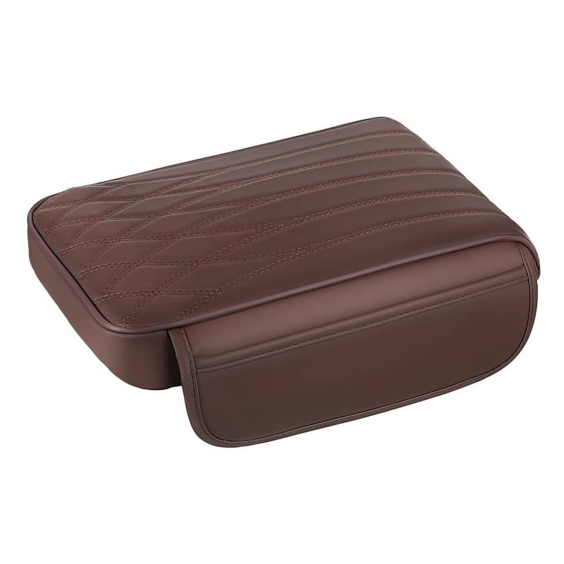 Amosfun Armlehnenhülle Aus Leder Upgrade Organizer Konsole Für Die Mittelkonsole Zentrale Abdeckungen Polster Innenraum Universelle Auto Armlehnenabdeckung Armlehnenabdeckung Für von Amosfun