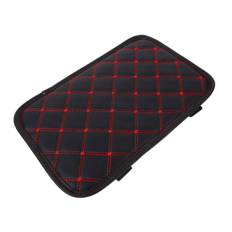 Amosfun Armlehnenmatte Kissen Armlehnenpolster für Kraftfahrzeuge Autozubehör Armruhe für Auto Autokonsolenauflage Armlehnenpolster Mittelkonsole auto armlehne pad Pu Black von Amosfun
