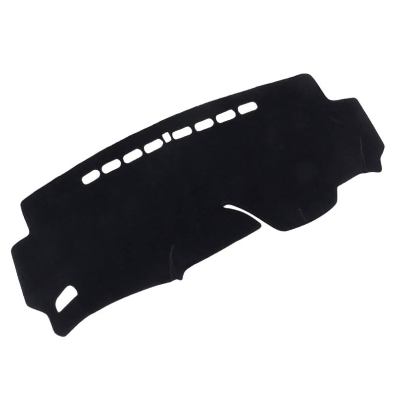 Amosfun Auto Armaturenbrett Abdeckung Super Polyester Schutzmatte für Armaturenbrett Rutschfest Speziell für Fit Schwarz Schützt UV Schäden von Amosfun