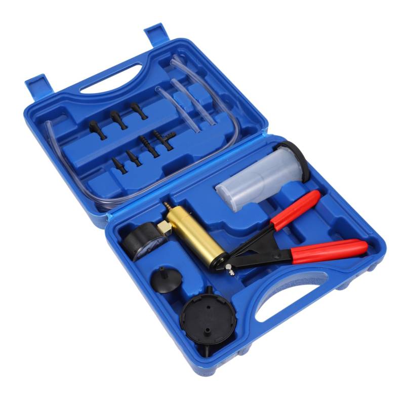 Amosfun Auto Hand Vakuumpumpe Entlüfter Adapter für Flüssigkeitsreservoir Tragbares mit Verschiedenen Adaptern für Fahrzeuge Langlebig von Amosfun