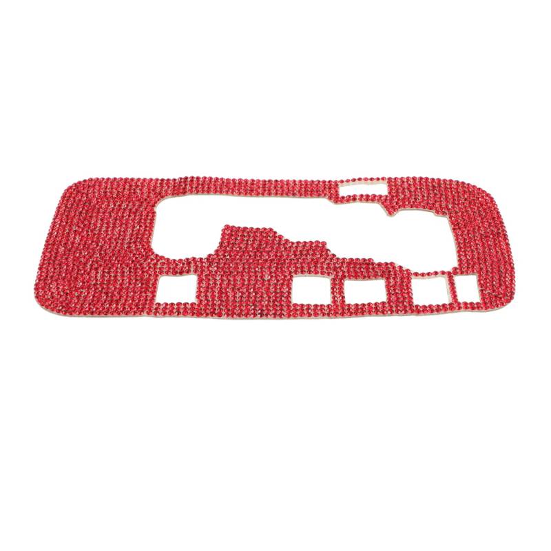 Amosfun Bodendekorationsabdeckung Kratzer Für Getriebeverkleidung Universal Auto Aus Protector Rack Aluminium Schutzzubehör Außen Autoaufkleber Strass Rot von Amosfun