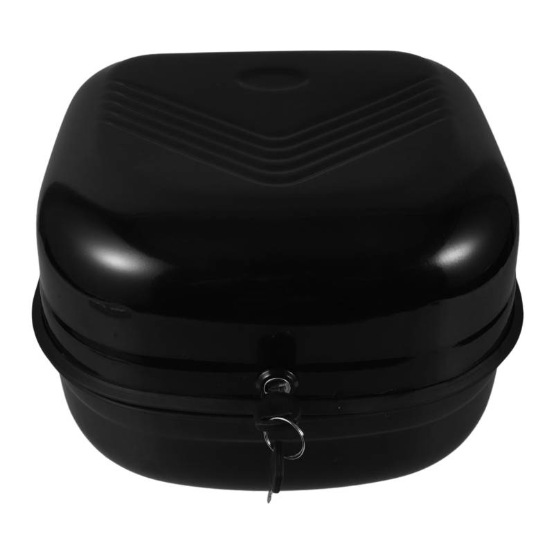 Amosfun Box Elektroauto Kofferraum Motorrad Gepäckaufbewahrung Abdeckung Topcase Heck Aluminium Scooter Kofferraum Schwarz Eisen von Amosfun