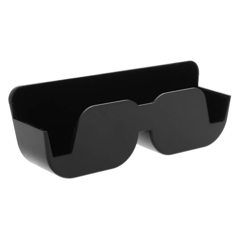 Amosfun Brillenetui Fürs Auto Zur Innenaufbewahrung Von Sonnenbrillen Für Damen Selbstklebendes Brillenetui Universeller Auto Brillen Organizer Auto Brillenetui Schwarzes Abs von Amosfun