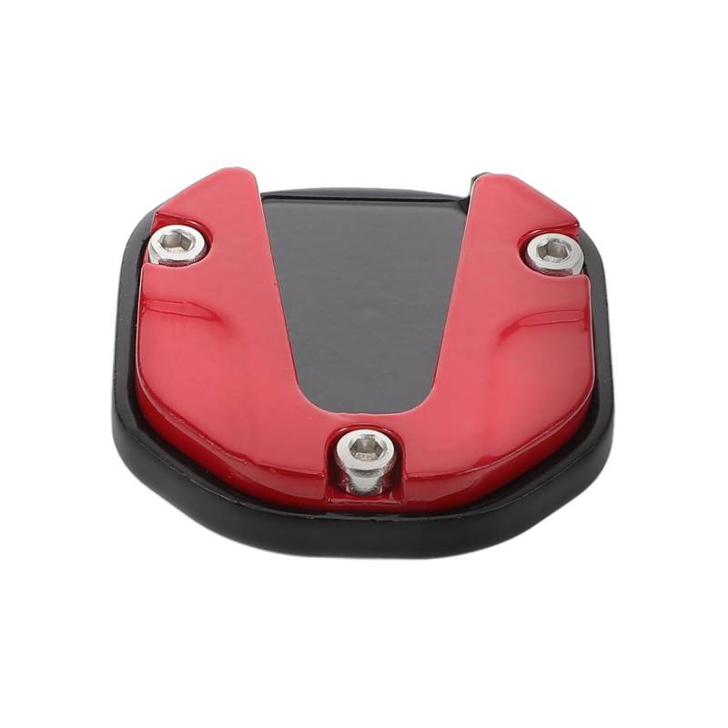 Amosfun Motorrad Ständer Pad Groß Motorrad Ständerplatte Motorrad Park Seitenständer Rote Aluminiumlegierung von Amosfun