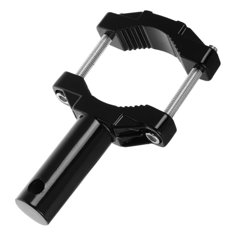 Amosfun Motorradhalterung Motorrad Rohrklemme Motorrad Vorderradgabelhalterung Motorrad Scheinwerferständer Motorrad Nebelscheinwerferhalterung Motorradteile Schwarze Aluminiumlegierung von Amosfun