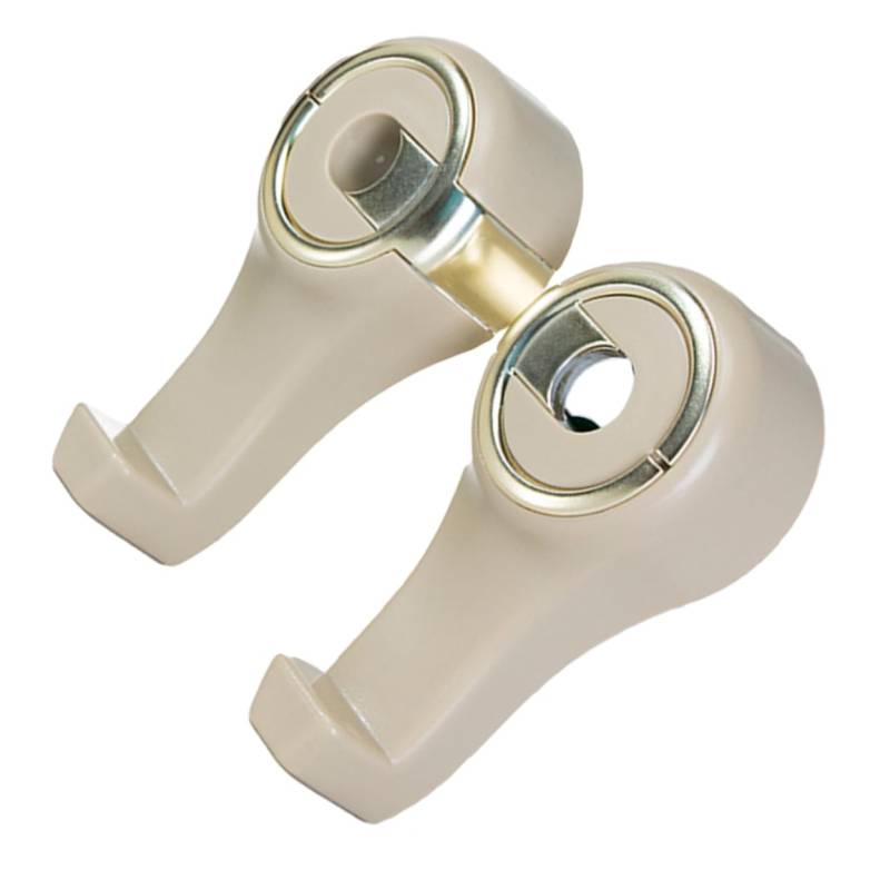 Amosfun Paar Autohaken Haken zum Aufhängen des Autos Rückenlehnen-Organizer-Halter Aufhänger für die Kopfstütze des Rücksitzes Beige von Amosfun
