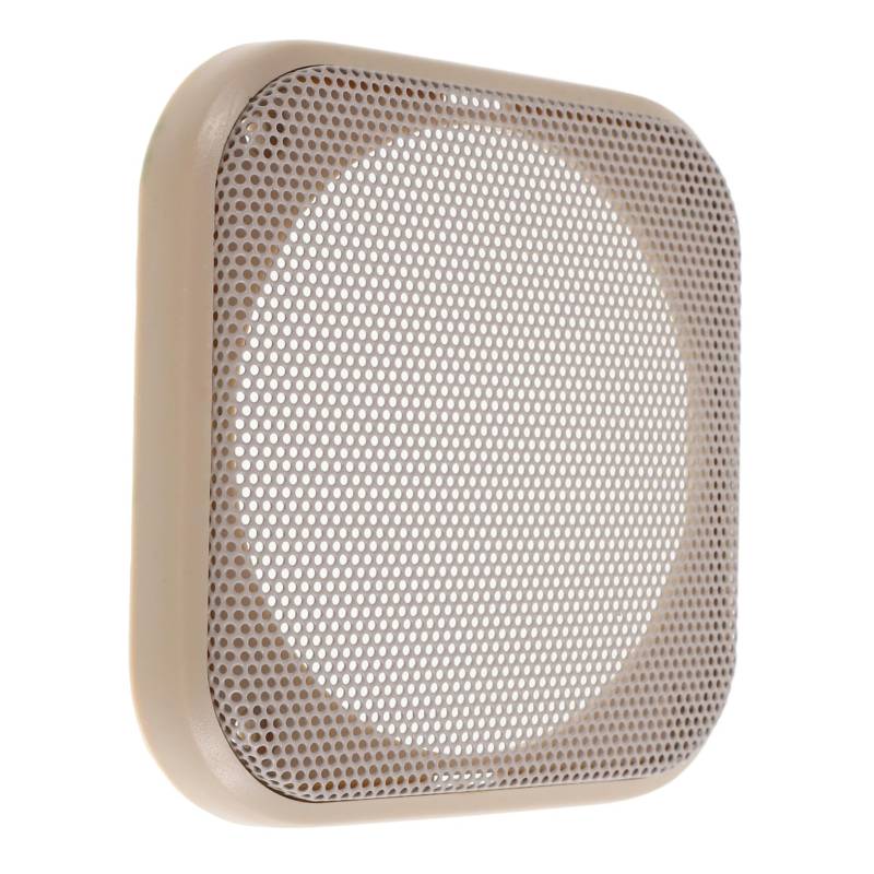 Amosfun Quadrathornnetzabdeckung Blazer-Lautsprecherabdeckung Lautsprechergittermaterial aus Metall Lautsprechergitter-Abdeckgitter Lautsprechergitterabdeckung Eisen Beige von Amosfun