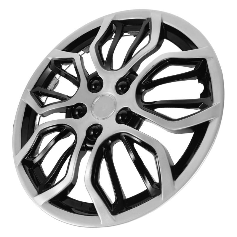Amosfun Radkappen Radnabenabdeckung Radabdeckung Nabenkappen Anhängernabenabdeckung Radmittenkappen Felgenabdeckung Radkappe Radkappe Silver Aluminiumlegierung von Amosfun